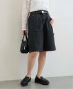U by SPICK&SPAN Lee /リー AGGY PAINTER SHORTS ユーバイスピックアンドスパン パンツ その他のパンツ ブラック ホワイト【送料無料】