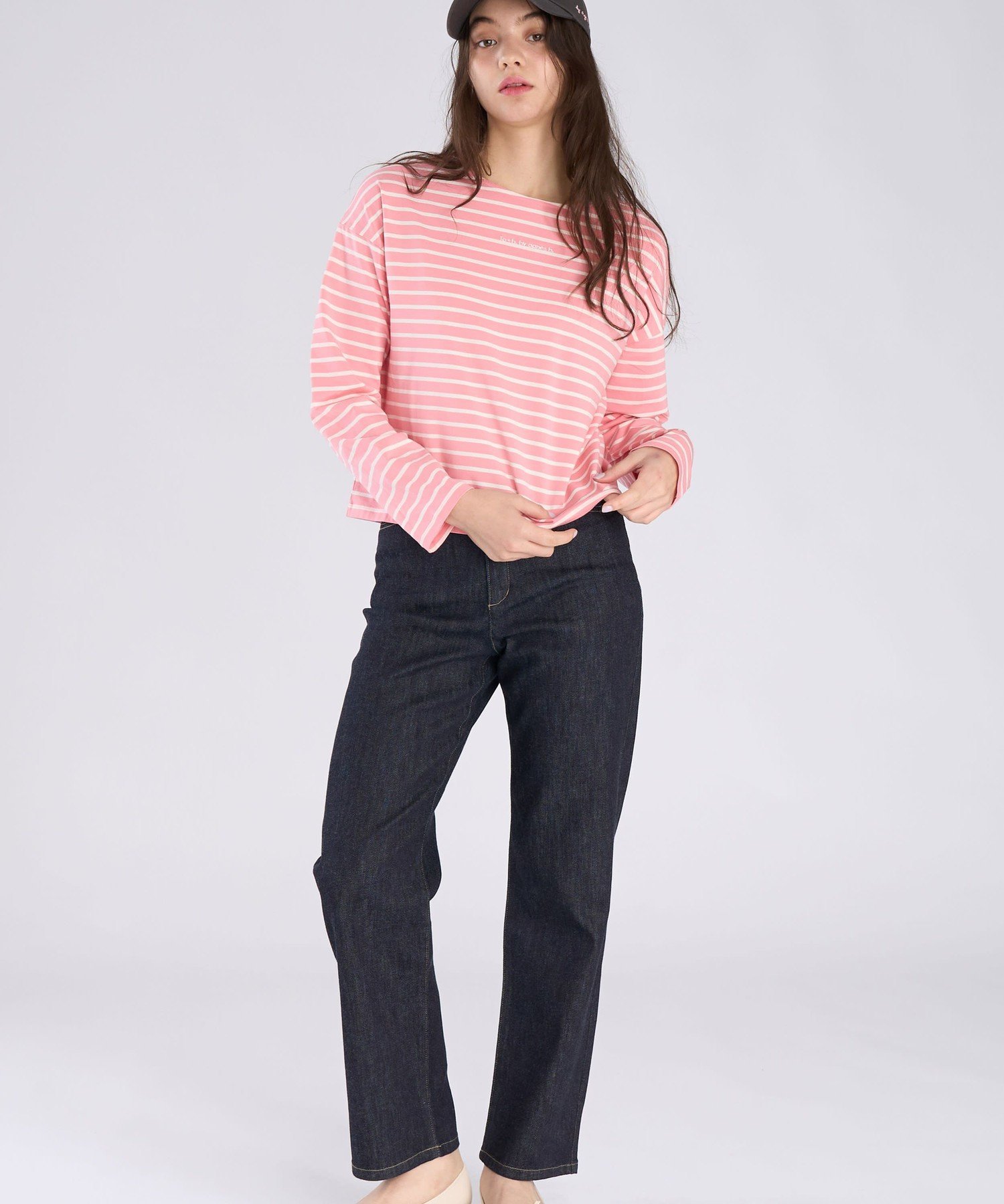 To b. by agnes b. デニム ストレートパンツ アニエスベー パンツ ジーンズ・デニムパンツ ネイビー【送料無料】