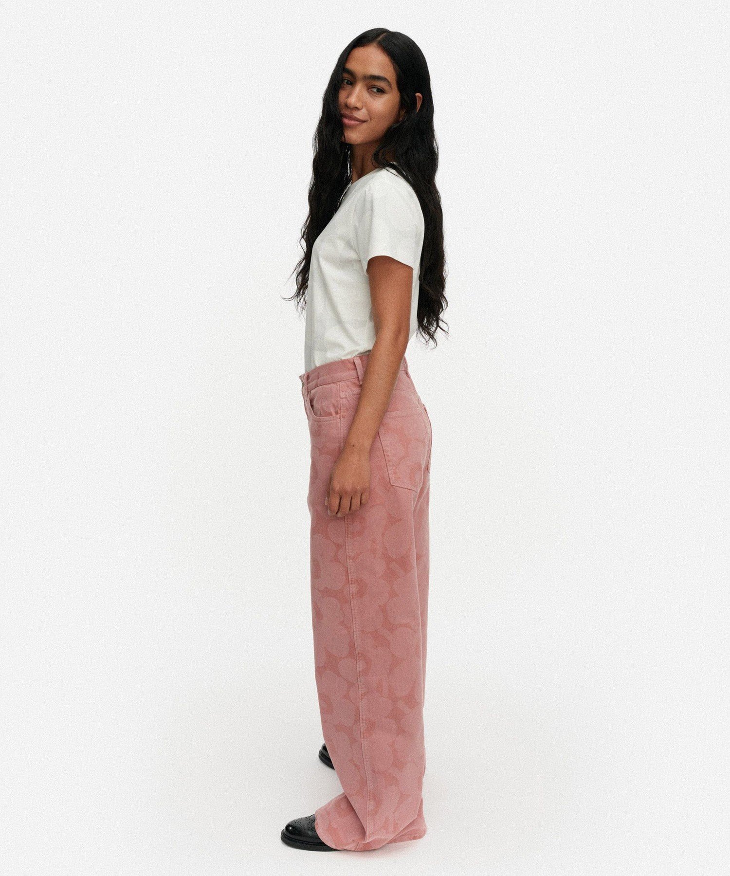 Maridenim Wide Unikko S ジーンズ マリメッコ パンツ その他のパンツ ピンク