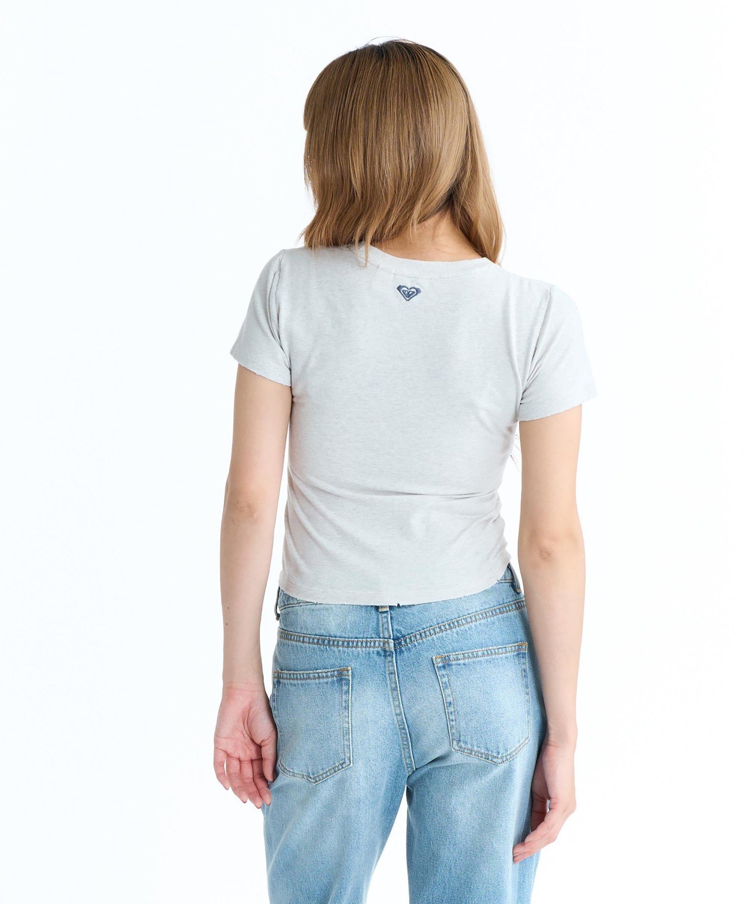 ROXY ROXY WITH HEART TINY Tシャツ チビT 丈短め【2026年春夏モデル】 ロキシー トップス カットソー・Tシャツ レッド