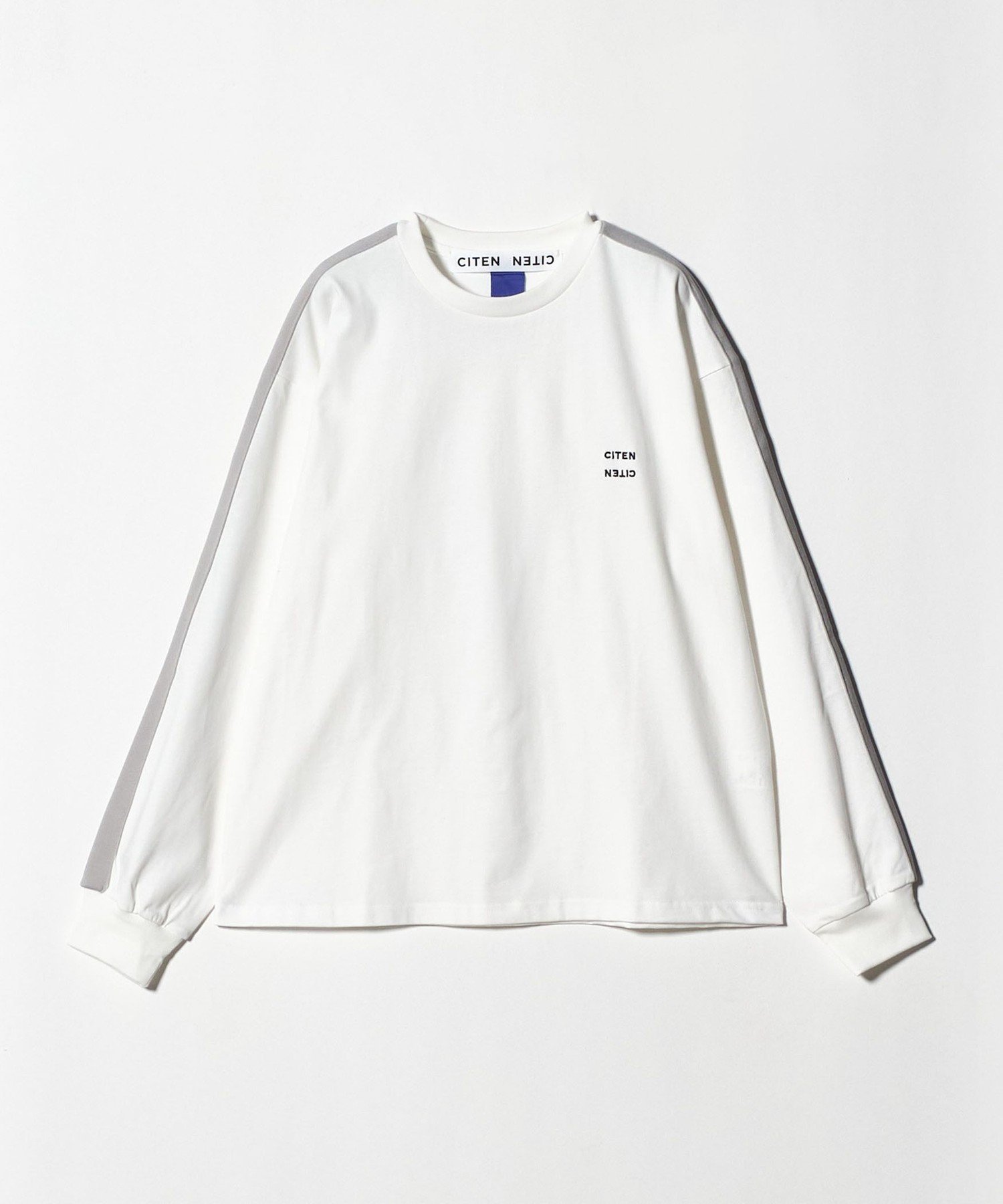＜CITEN＞ラインスリーブロンT ユナイテッドアローズ アウトレット トップス カットソー・Tシャツ ホワイト ブラック