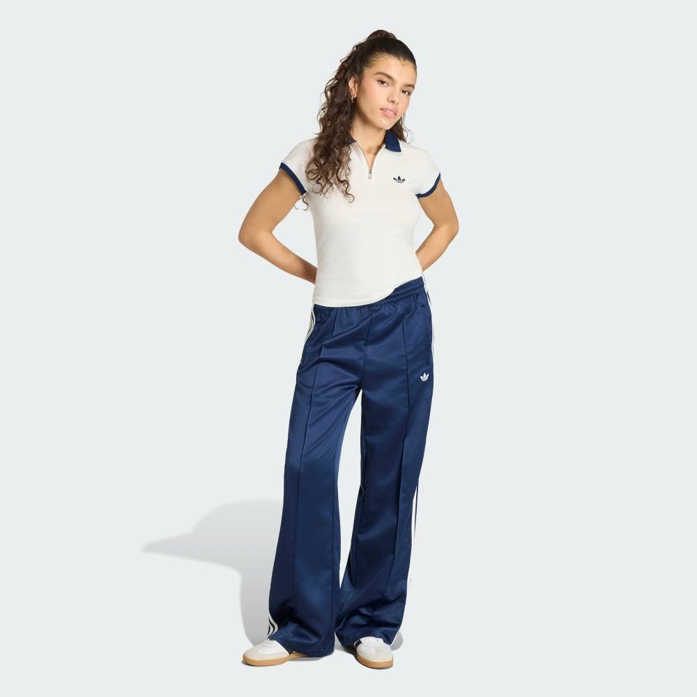 【公式】アディダス adidas 返品可 サテン SST ルーズ トラックパンツ アディダス パンツ その他のパンツ ブルー