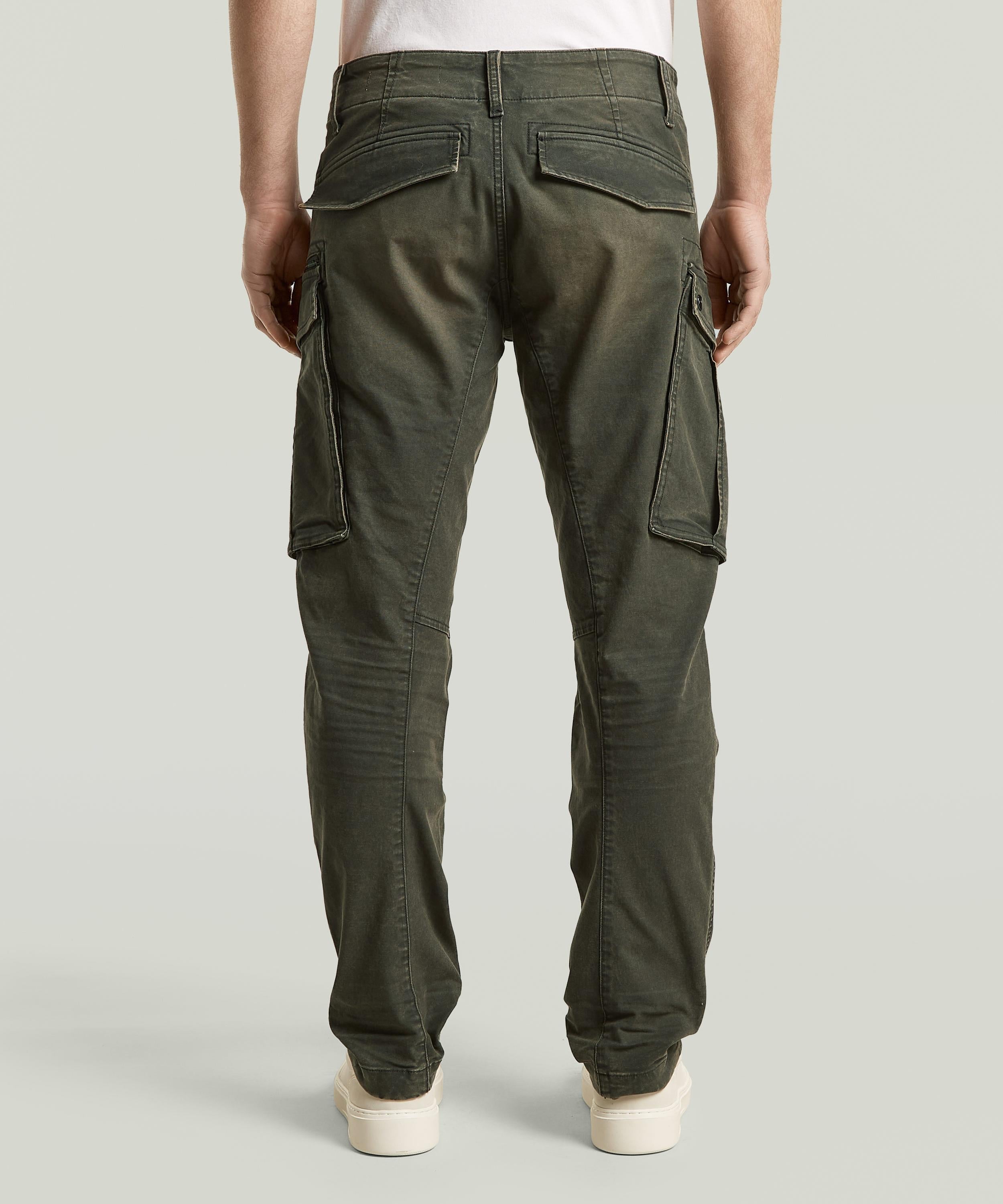 (M)Rovic zip 3d regular tpd ジースターロゥ パンツ カーゴパンツ カーキグリーン