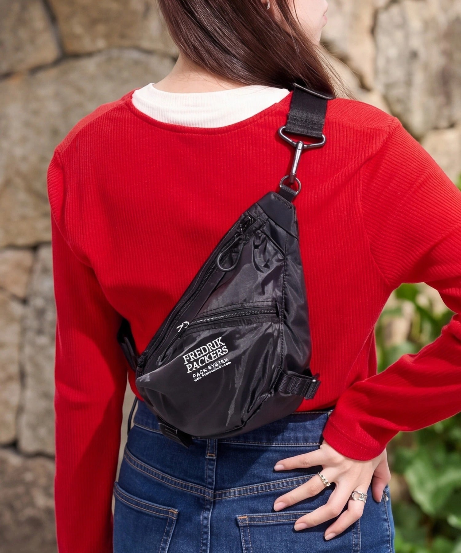 FREDRIK PACKERS/ACCORD SLING MINI セットアップセブン バッグ ボディバッグ・ウエストポーチ ブラウン ブラック