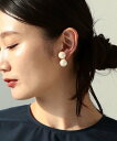 Demi-Luxe BEAMS Demi-Luxe BEAMS / ダブルパール イヤリング デミルクス ビームス アクセサリー 腕時計 その他のアクセサリー 腕時計 ホワイト【送料無料】