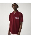 【SALE／40%OFF】LACOSTE メイドインフランスオーガニックコットンポロシャツ ラコステ トップス ポロシャツ レッド ホワイト ネイビー【送料無料】