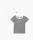 agnes b. JPT1 E TS キッズ Tシャツ 2枚組 アニエスベー インナー・ルームウェア その他のインナー・ルームウェア ホワイト【送料無料】