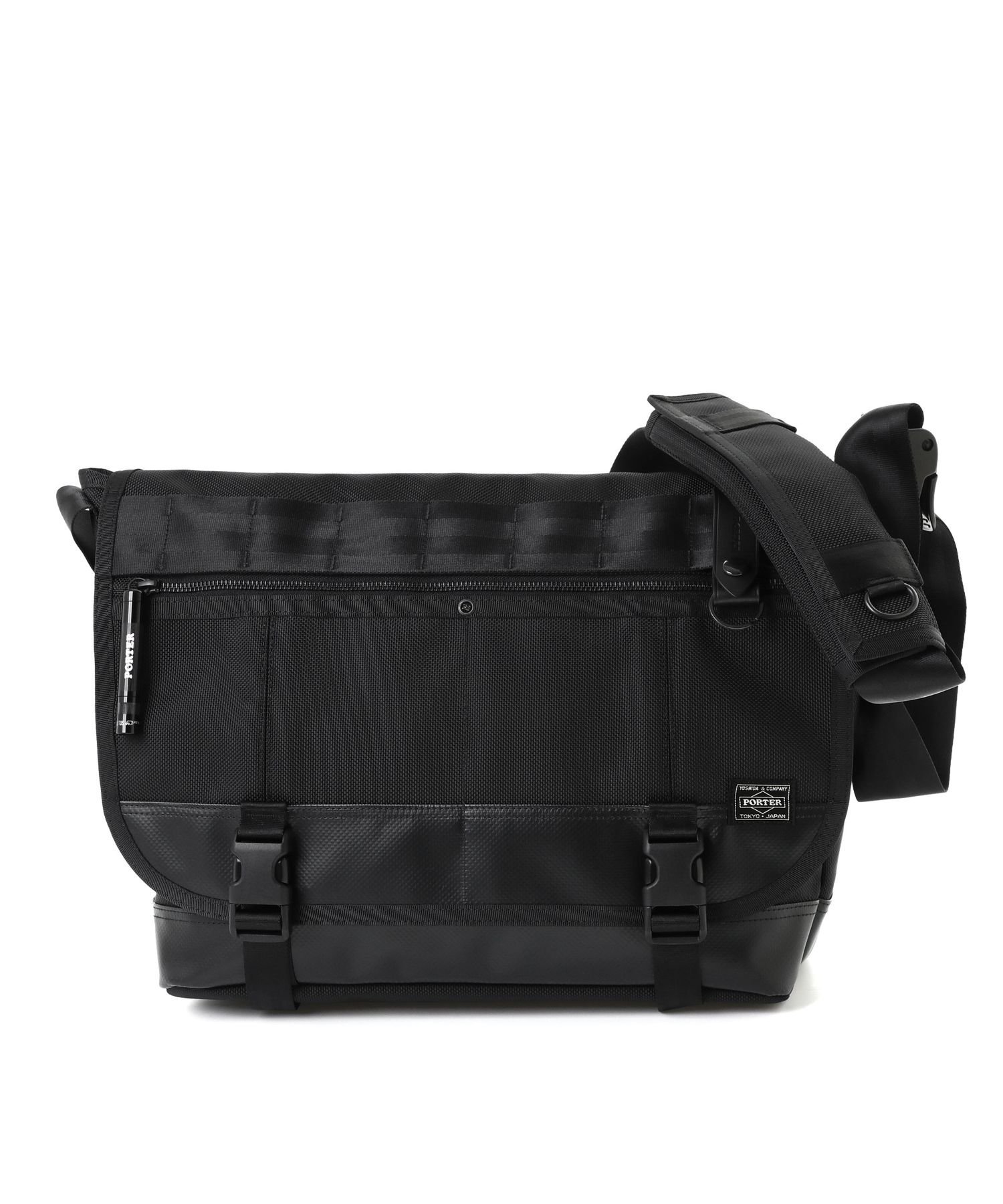 PORTER ヒート メッセンジャーバッグ(L) ポーター バッグ ショルダーバッグ ブラック【送料無料】(4)