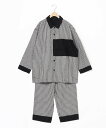 【SALE/20%OFF】KID BLUE (U)24Wガーゼギンガム 長袖パジャマ キッドブルー インナー・ルームウェア パジャマ レッド ブラック【送料無料...