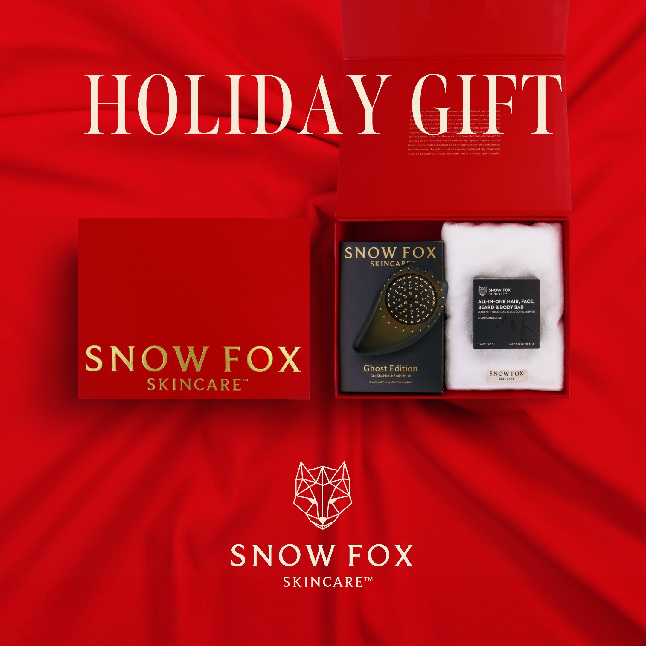 SNOW FOX SKINCARE プレミアムFOX ゴーストブラシ&タオル&バー セット スノー フォックス スキンケア 福袋・ギフト・その他 ギフトセット【...