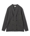 TOMORROWLAND MEN カシミヤ ダブルブレステッド カーディガン トゥモローランド トップス カーディガン グレー ネイビー ワインレッド【送料無料...