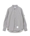 THOM BROWNE STRAIGHT FIT BOTTON DOWN SHIRT トムブラウン トップス シャツ・ブラウス グレー【送料無料】