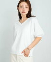 【SALE/50%OFF】Sonny Label パフスリーブVネックスウェットプルオーバー サニーレーベル トップス スウェット・トレーナー グレー ホワイト...