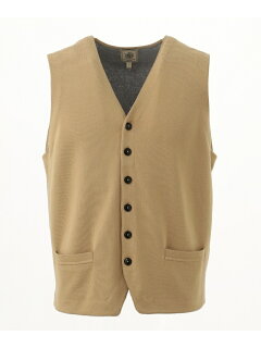 J. Press Houston Gass Cotton Sweater Waistcoat KROVKM0301: Beige J. Press Houston Gass Cotton Sweater Waistcoat KROVKM0301: Beige