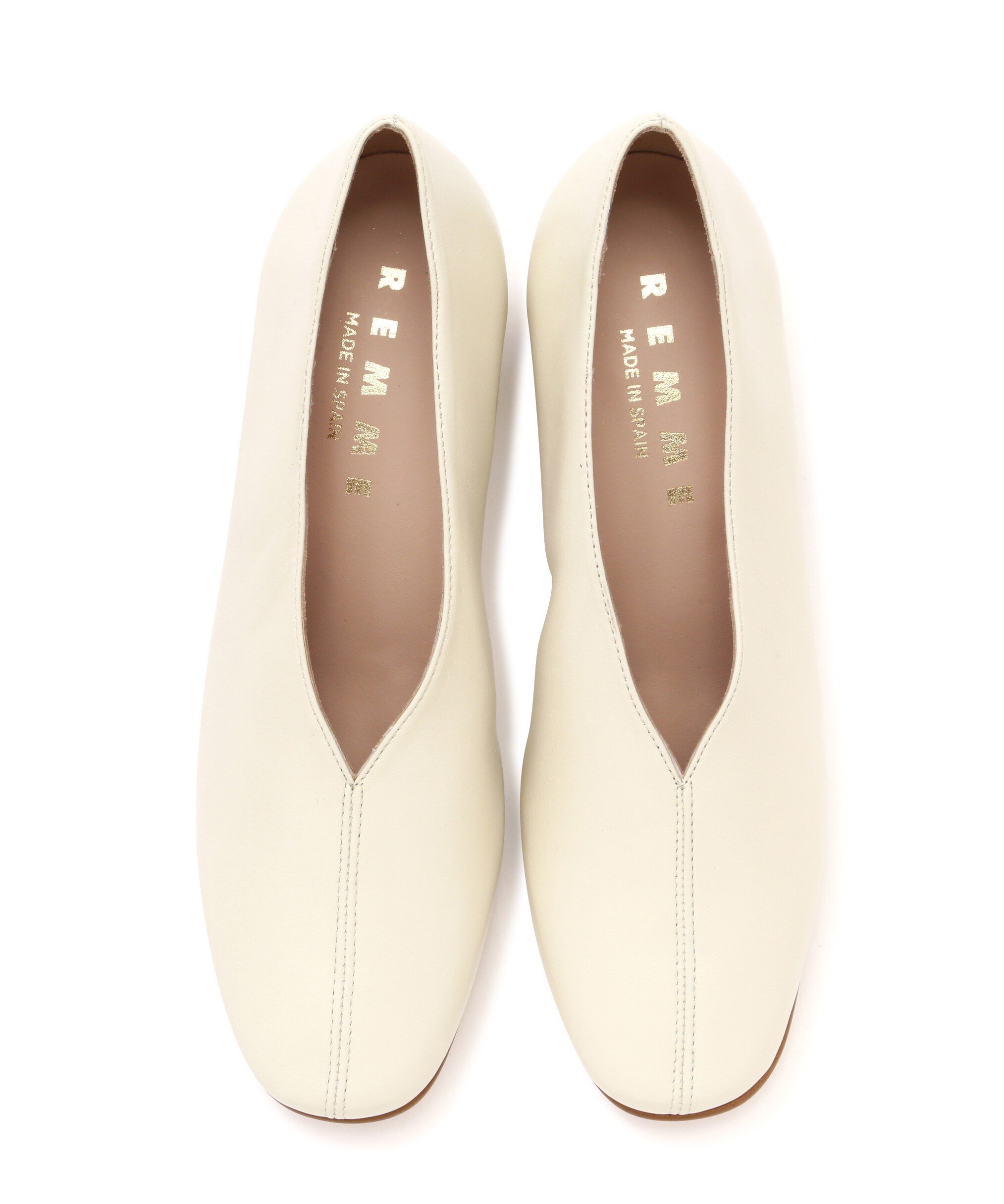 【SALE／30%OFF】B'2nd REMME(レメ) Vカットヒールパンプス ビーセカンド シューズ・靴 パンプス ホワイト ブラック【送料無料】