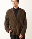 【SALE/65%OFF】a.v.v メッシュ編ワイドシルエットカーディガン アー・ヴェ・ヴェ トップス カーディガン ブラウン ブラック