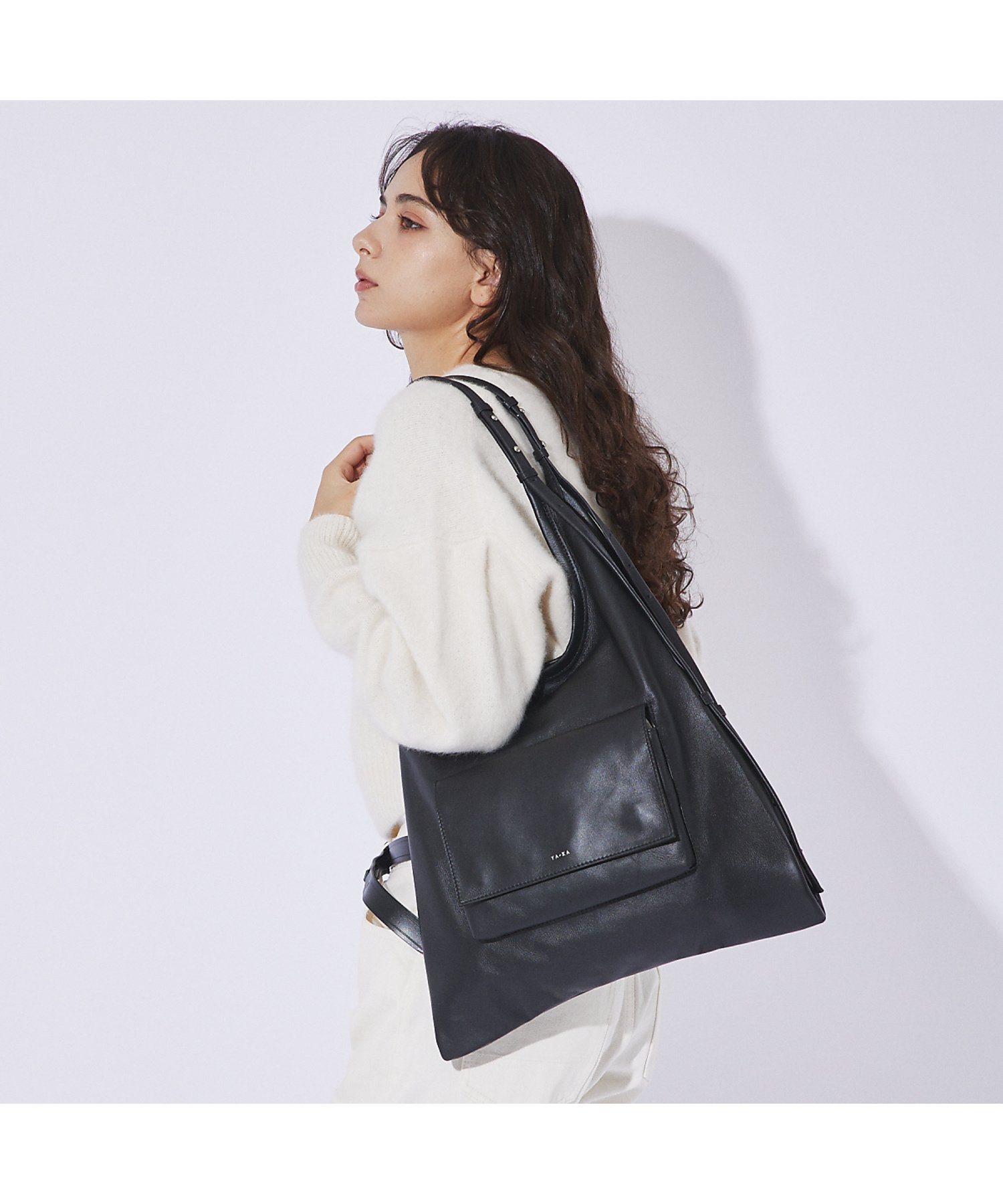 【YArKA/ヤーカ】real leather real leather mul アバハウス バッグ ショルダーバッグ ブラック