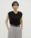 MARGARET HOWELL FINE COTTON LINEN KNITWEAR マーガレット・ハウエル トップス その他のトップス ブラック ブルー【送料...