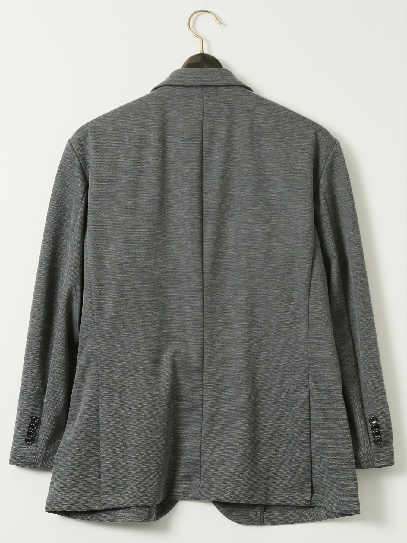 【SALE／10%OFF】GRAND-BACK 【大きいサイズ】ジーステージ/G-stage キャリーマン ストレッチ ウォッシャブル 2ボタンジャケット タカキュー ジャケット・アウター テーラードジャケット・ブレザー ブルー グレー【送料無料】
