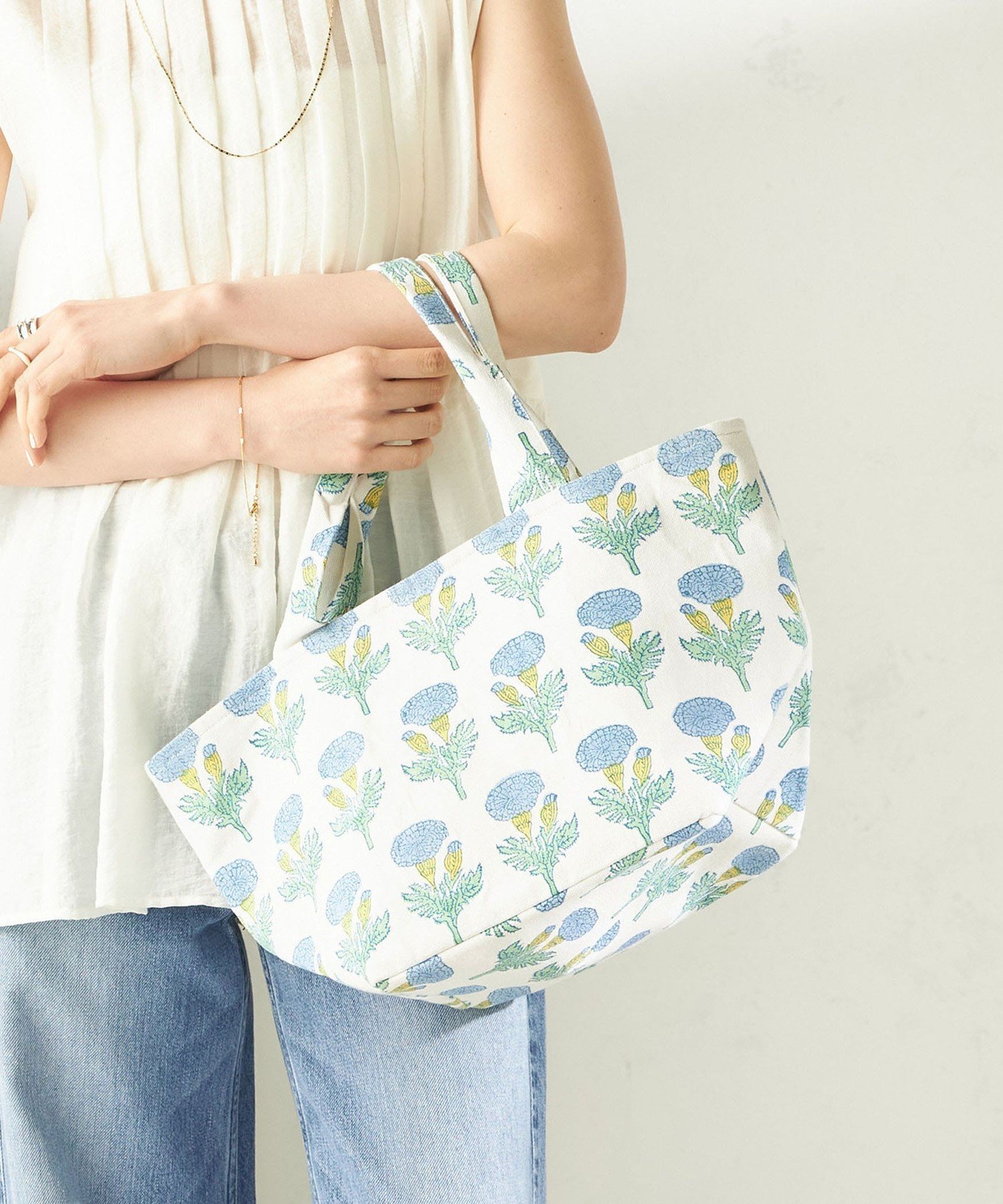 SHIPS WOMEN 《予約》【SHIPS別注】SZ BLOCKPRINTS: Lisbon Tote シップス バッグ トートバッグ ピンク【送料無料】