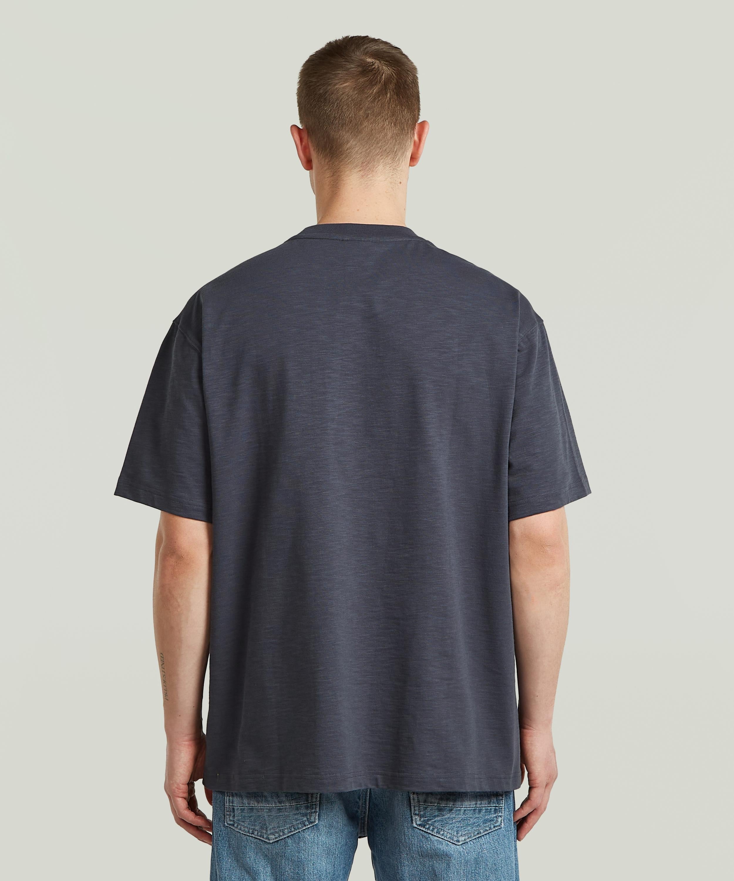 (M)Slub relaxed r t ジースターロゥ トップス カットソー・Tシャツ グレー