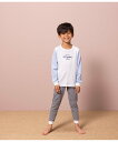【SALE/20%OFF】PETIT BATEAU ミラレ長袖パジャマ プチバトー インナー・ルームウェア パジャマ ピンク【送料無料】