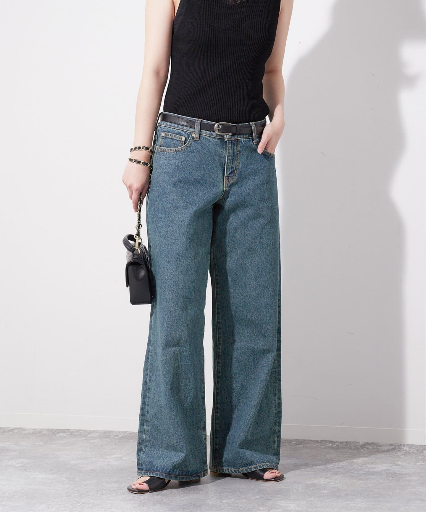 【SALE／30%OFF】JOURNAL STANDARD 別注【Episode*Oriens】ローライズバギーデニム ジャーナル スタンダード パンツ ジーンズ・デニムパンツ ブルー【送料無料】のサムネイル