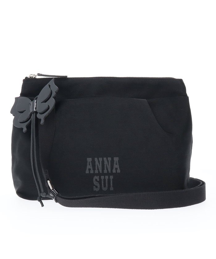 ANNA SUI メリー ショルダーバッグ クイーポ バッグ ショルダーバッグ ブラック カーキ【送料無料】