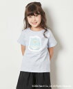 a.v.v 100-140 【すみっコぐらし】リバーシブルスパンコールTシャツ アー ヴェ ヴェ トップス カットソー Tシャツ ブルー ホワイト