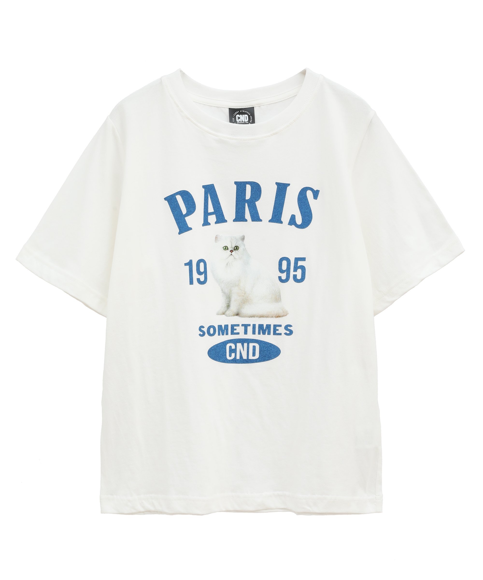 Candy Stripper PARIS CAT TEE キャンディストリッパー トップス カットソー・Tシャツ ホワイト ブラック ピンク ブルー【送料無料】