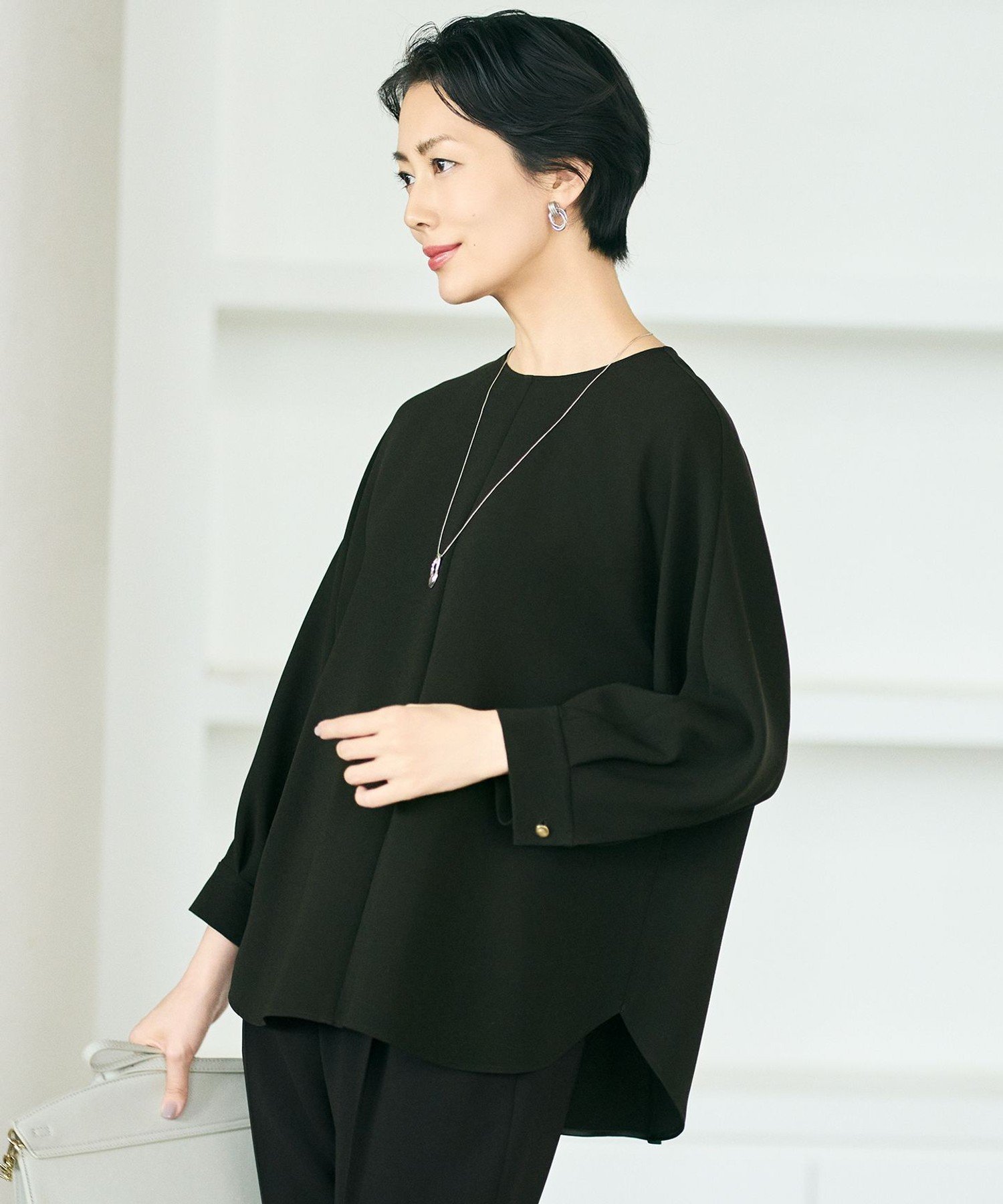 自由区 L 【17号サイズまで展開・カタログ掲載・セットアップ対応】トリアセダブルクロス ブラウス ジ..