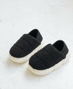 【SALE/55%OFF】ROPE' PICNIC KIDS 【KIDS】ボアモックシューズ ロペピクニック シューズ・靴 スリッポン ベージュ ブラック