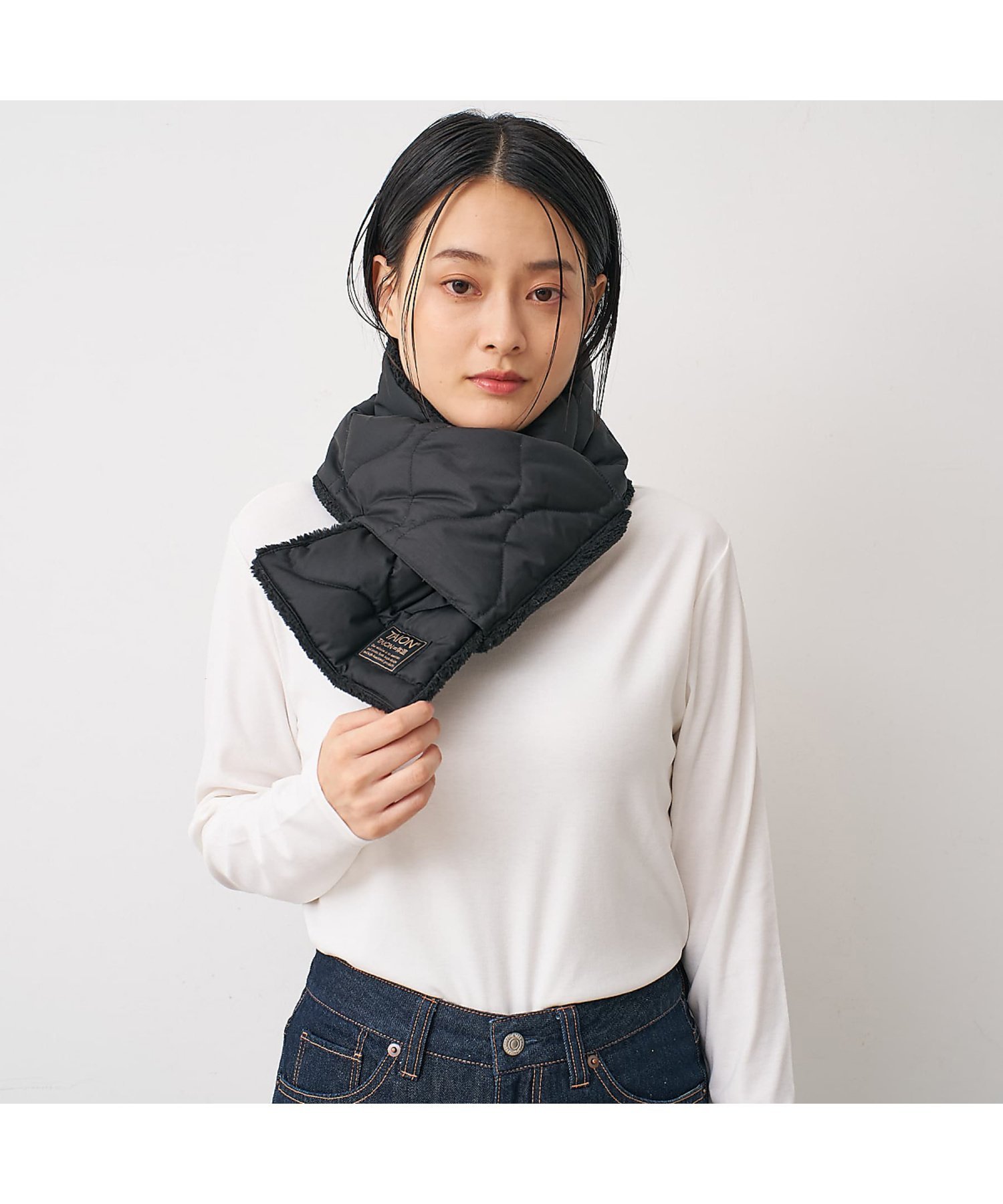 collex 【TAION】ミリタリー リバーシブル ダウンマフラー コレックス ファッション雑貨 マフラー・ス..