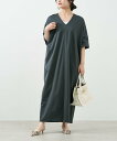 MICA&DEAL Vネックコクーンワンピース マイカアンドディール ワンピース・ドレス ワンピース グレー ネイビー【送料無料】