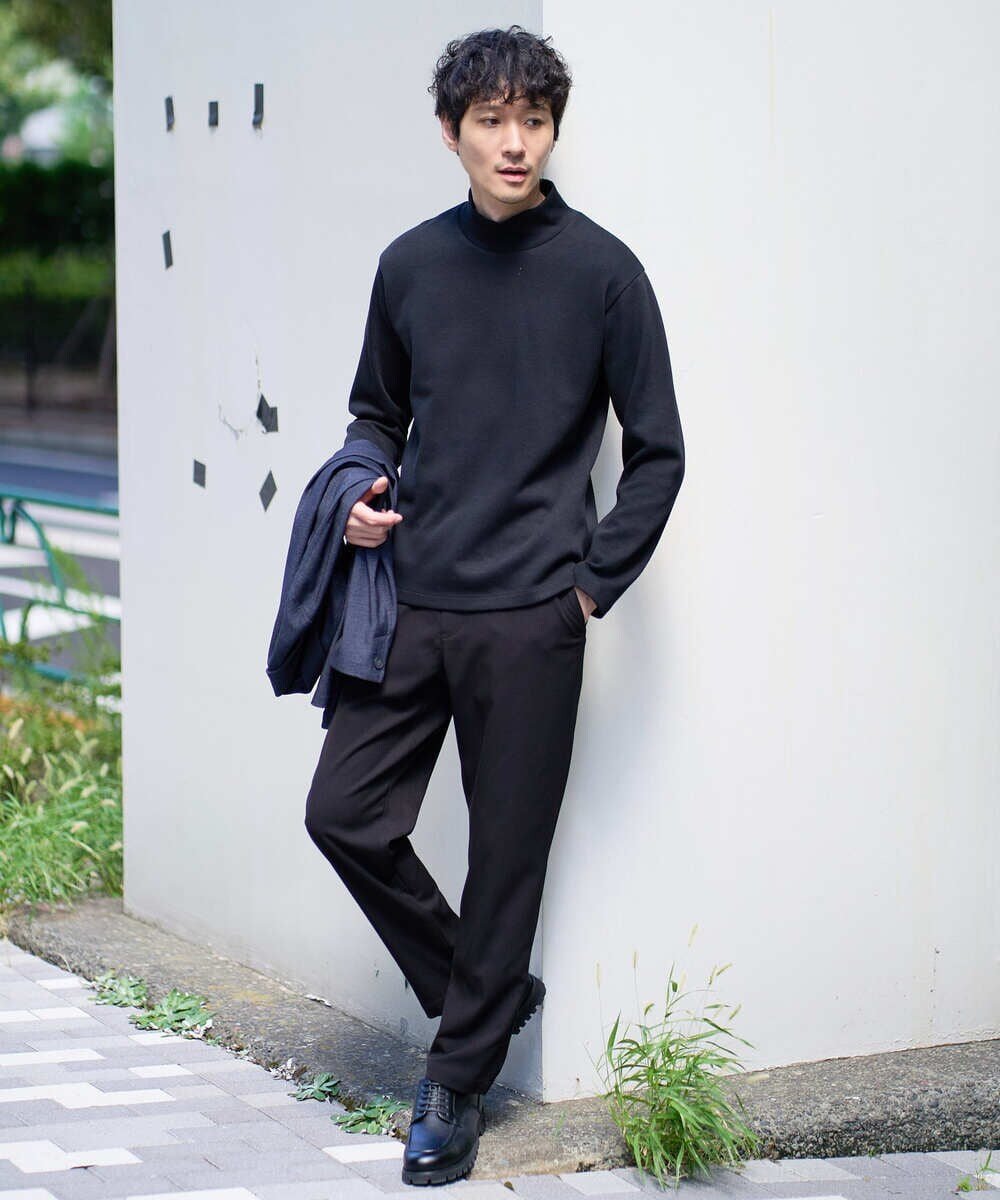 【SALE／30%OFF】a.v.v 【イージーケア/ストレッチ】アゼダブルフェイスハイネック...