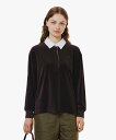 LACOSTE ベロアラガーシャツ ラコステ トップス ポロシャツ ネイビー【送料無料】