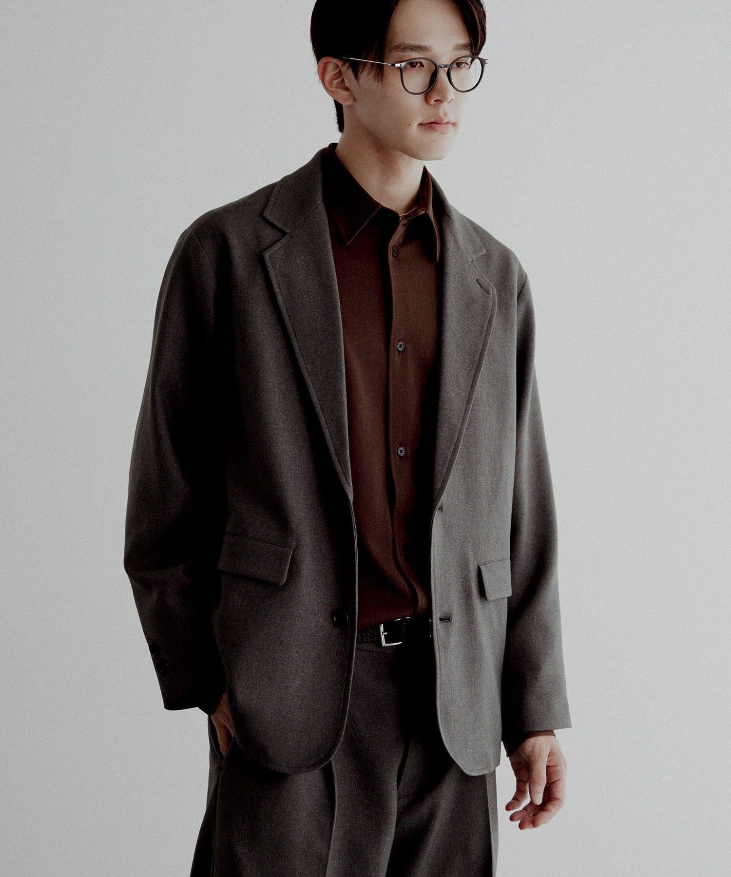 CRAFT STANDARD BOUTIQUE ウールライクポリツイルジャケット クラフトスタンダードブティック ジャケット・アウター テーラードジャケット・ブレザー ベージュ ブラック グレー ブラウン【送料無料】