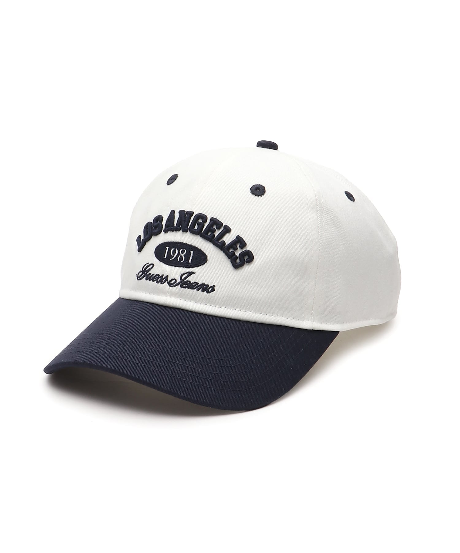 GUESS JEANS/(M)Los Angeles Cap ゲス 帽子 キャップ ホワイト