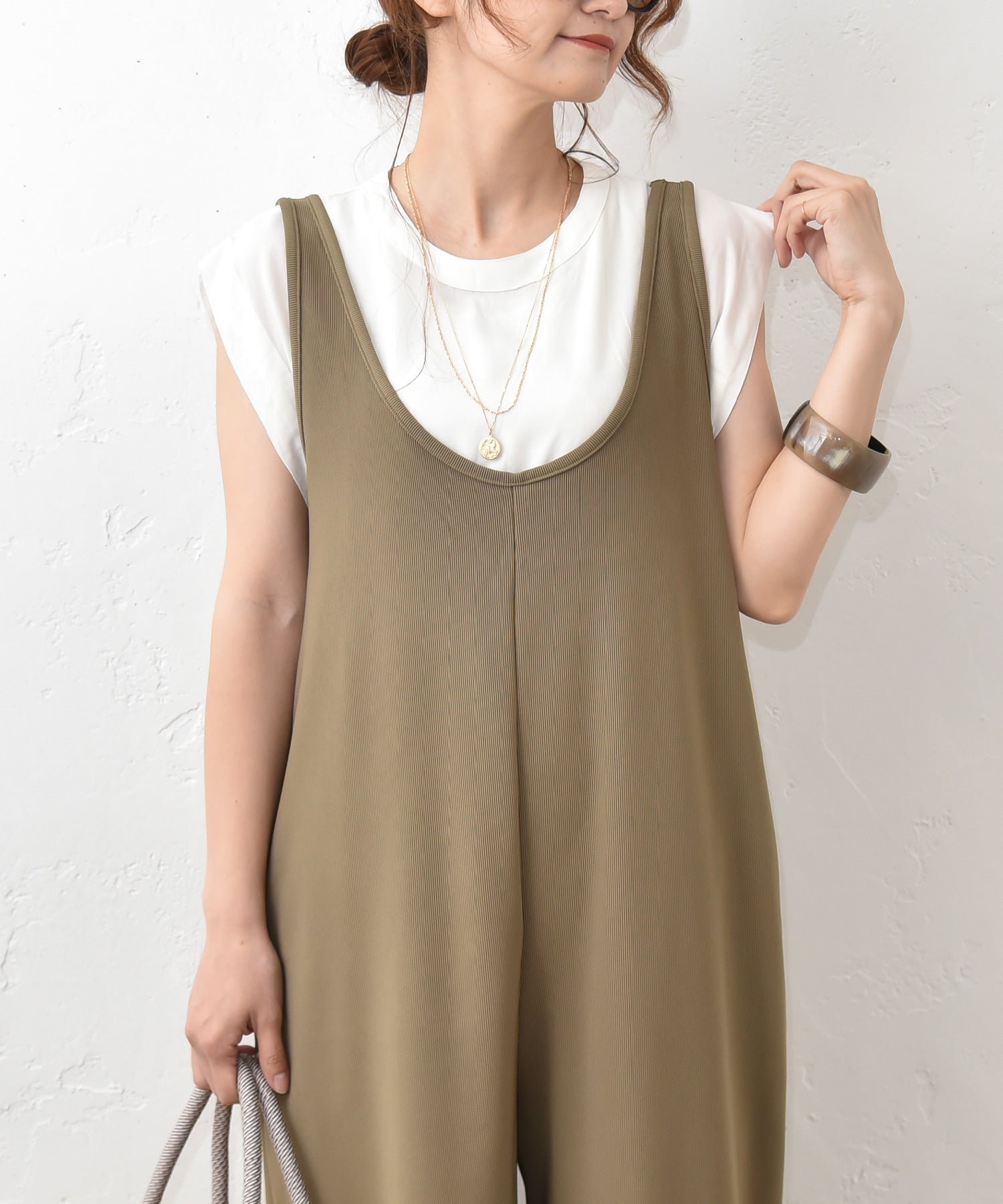 HUMS HUMS｜肩タックプルオーバー [[23098262]][C] ハグハグ トップス カットソー・Tシャツ ブラック ホワイト