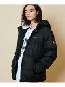 【SALE/40%OFF】TOMMY HILFIGER (M)TOMMY HILFIGER(トミーヒルフィガー) ベーシックフーディー ダウンジャケット トミーヒルフィガー コート/ジャケット ダウンジャケット ブラック ホワイト【送料無料】
