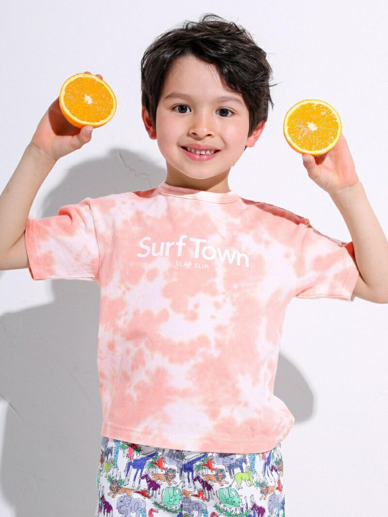 SLAP SLIP タイダイ染め 天竺 Tシャツ(80~130cm) ベベ オンライン ストア トップス カットソー・Tシャツ オレンジ ブルーのサムネイル