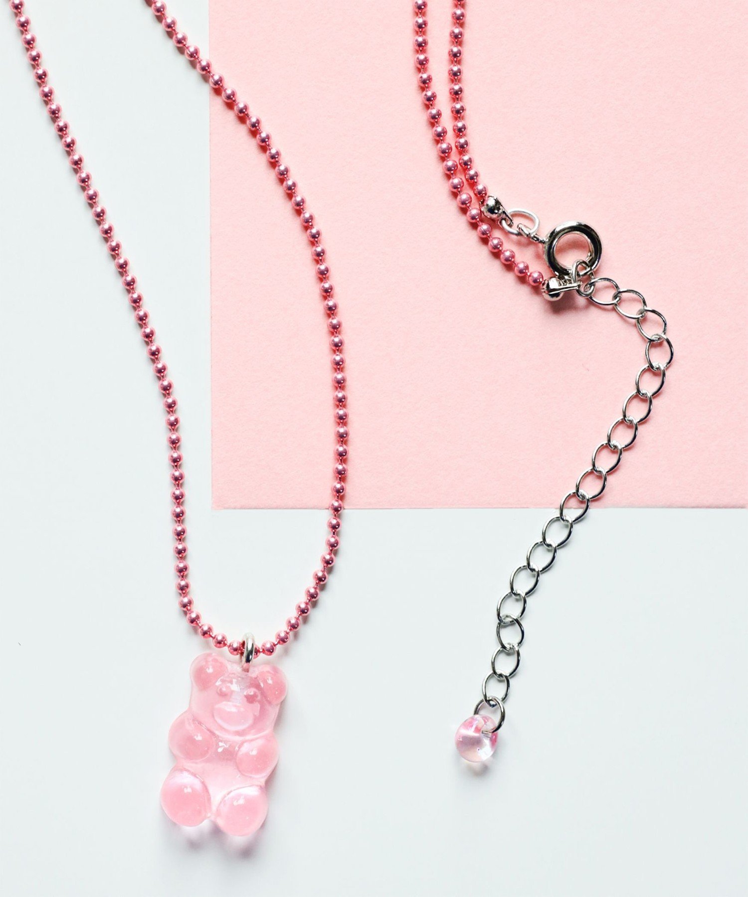 Ray BEAMS カラーボール チャーム クマ ネックレス ビームス ウイメン アクセサリー・腕時計 その他の..