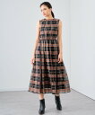 楽天Rakuten Fashion【SALE／40％OFF】ANAYI シアーチェックノースリーブロング ワンピース アナイ ワンピース・ドレス その他のワンピース・ドレス ブラック グレー【送料無料】