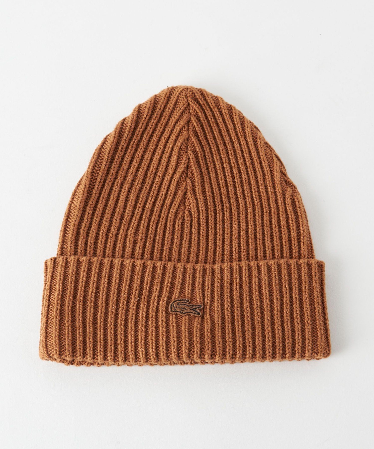 【SALE／60%OFF】BEAUTY&YOUTH UNITED ARROWS 【別注】 ＜LACOSTE(ラコステ)＞ BEANIE/ニットキャップ ユナイテッドアローズ アウトレット 帽子 ハット ブラウン ホワイト【送料無料】