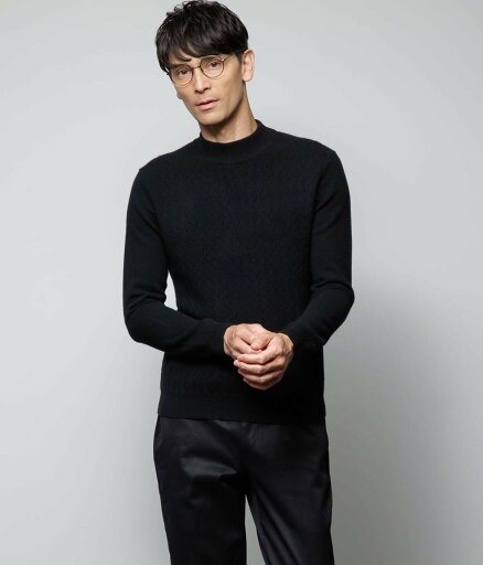 【SALE/44%OFF】NEWYORKER MEN カシミヤ モックネックセーター ニューヨーカー トップス ニット ブラック【送料無料】 【SALE/44%OFF】NEWYORKER MEN カシミヤ モックネックセーター ニューヨーカー トップス ニット ブラック【送料無料】