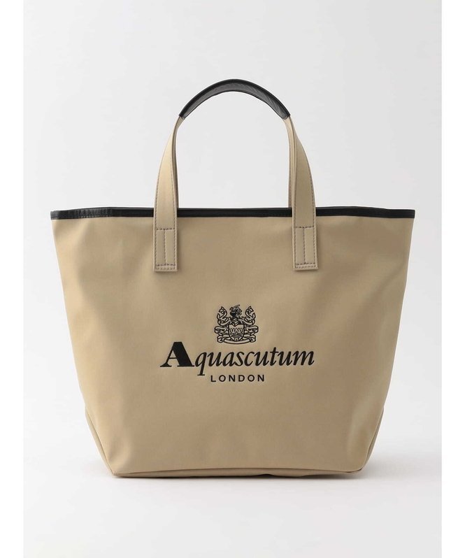Aquascutum WOMEN ロゴ刺繍トートバック S アクアスキュータム バッグ その他のバッグ ベージュ【送料無料】