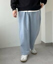 Discoat バイオオックスタックワイドイージーパンツ ディスコート パンツ その他のパンツ ブルー【送料無料】