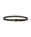 THE CRIMIE LEATHER WOVEN BELT ガーデン ファッション雑貨 ベルト ブラック【送料無料】