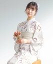 【SALE/50%OFF】SOUBIEN 浴衣2点セット レディース(浴衣+帯) ソウビエン 着物・浴衣・和装小物 浴衣 ベージュ ホワイト【送料無料】