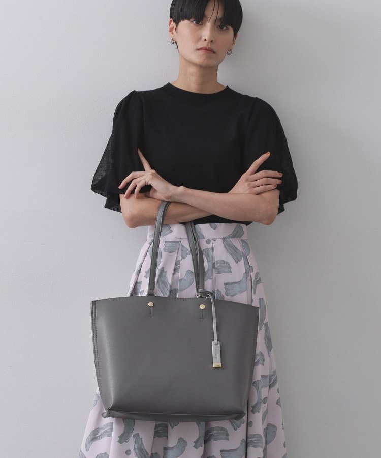 【SALE／10%OFF】OPAQUE.CLIP 【名品/A4サイズ対応】バイカラースムーストートバッグ オペークドットクリップ バッグ トートバッグ ブラック グレー ベージュ ブラウン ブルー【送料無料】